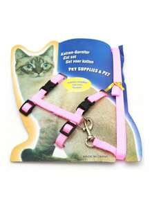 1pc Cat Harness And Leash, H-Style Cat Walk Strap Chest Collar For Pet Cat - Multicolor - View 20