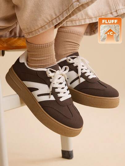 CUCCOO EASI Women's Fashion Versatile Casual Minimalist Platform Sneakers For Christmas