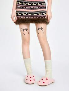 ROMWE Kawaii Damen Hausschuhe in niedlichem Rosa mit Herzform an der Zehenkappe, ganzjährig weich und leicht, rutschfeste Sohle für Innenräume