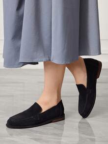 Sleekvia Mocassini comodi e casual da donna per l'uso quotidiano e versatile - Blu Navy - Visualizzare 3