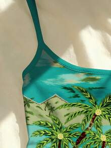 Glimmora Áo ba lỗ in hình cây cọ kỹ thuật số dành cho nữ, thích hợp cho kỳ nghỉ hè - Nhiều màu - Xem 3