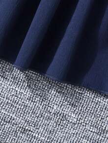 SHEIN Girls' Solid Color Square Neck Puff Sleeve Shirred Waist Ruffled Hem French Sweet Midi Dress