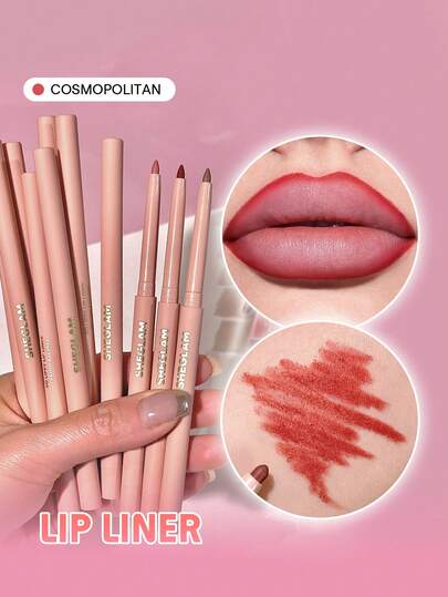 Crayon à LèVres So Lippy-Crayon à LèVres Mat CréMeux Cosmopolitan Haute Pigmentation Pas Facile à Estomper Soyeux Et Lisse Teinte Mate Contour Des LèVres Maquillage Des LèVres FêTe De NoëL Crayon à LèVres Rouge Marque Beauté Visage Maquillage CosméTique Pour Femmes Filles Parfait Pour Hiver IdéAl Pour Y2K ÉLéGant Mode Adapté Pour Anniversaire Xmas Cadeau FêTe PrêT Meilleure Couleur