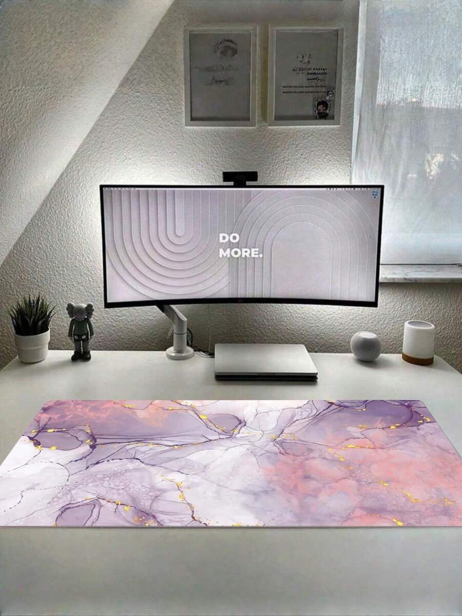 1PC Extra Large Daisy Mouse Pad, Gaming Desk Mat, Big Size Keyboard Pad, Washable, Rubber Anti-Slip Bottom, Gift Mouse Pad, Desk Protector, Study Desk Mat, Multi-Size Options, Computer Keyboard Pad, Laptop Pad. - Multicolor - View 1