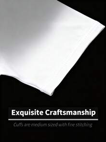 GymBeat 男士休闲印花圆领插肩袖运动T恤，夏季肌肉紧身衣压缩衣印花T恤纹身T恤印花压缩衣男士压缩衣 - 白色 - 查看 3