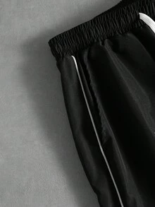 PAVTROS Men's Casual Minimalist Pants, Suitable For Summer Streetwear Men Pants Street Wear Pants Pants For Men Baggy Men Track Pants, Fall - Black - View 9