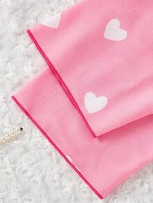 2件套少女杏色蝴蝶印花长袖开衫和裤子休闲舒适家居服 - 彩色 - 查看 8