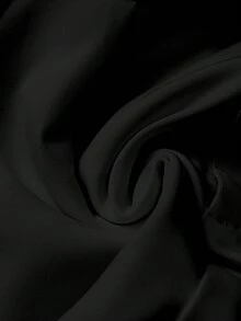 Airaco 女士褶裥单肩长袖上衣和短裤套装，时尚百搭，休闲通勤装扮 - 玫紅色 - 查看 3