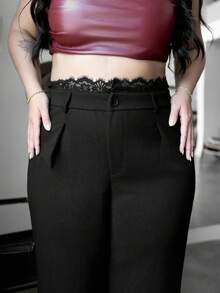 Truni Top tubo de piel sintética rojo vino elegante y cómodo para mujeres con curvas, talla grande, para ocasiones especiales, Año Nuevo, vacaciones, fiestas navideñas, estilo Y2K, chaleco casual, atuendos sexy para mujeres, blusas rojas, estilo occidental - Burdeos - Ver 3