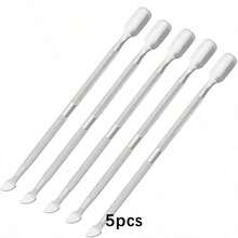 1/3/5PCS Cuticle Pusher Remover And Cutter, Double Head Stainless Steel Cuticle Cleaner Nail Polish Remover,Nail Supplies,Nail Tools,Nail Art Tools,Back To School,Nails,Nail Tools For Press On Nails - Silver - View 7