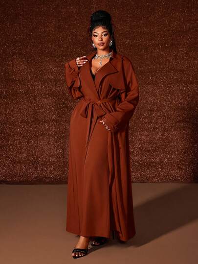 Maweii 2 Stück/Set Damen Große Größen Eleganter Lässiger Loser Hosenanzug, Stylisch für Büro/Alltag, Frühling/Herbst/Winter