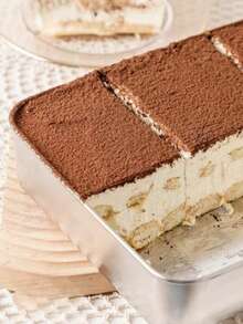Stainless Steel Tiramisu Box With Clear Lid, Cake Packaging Box Or Mold, Square Plate For BBQ, Steamed Fish, Steamed Rice, Ideal Iron Tray For Street Vendors - Silver - View 4