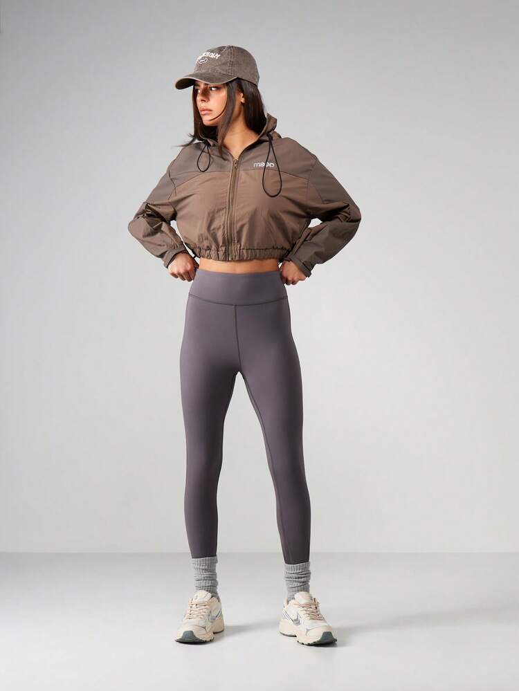 MISSGUIDED High Rise Fitted Solid Leggings With Comfortable Waistband Perfect For Casual Everyday Wear And Layering Outfits