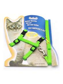 1pc Cat Harness And Leash, H-Style Cat Walk Strap Chest Collar For Pet Cat - Multicolor - View 27