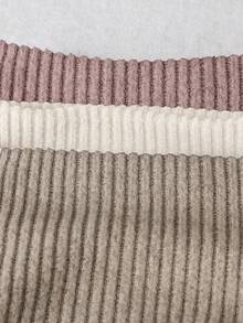 SHEIN LUNE 3pcs/Set Solid Color Basic Tight Fit Comfortable Soft T-Shirts, Casual Autumn/Winter Layering