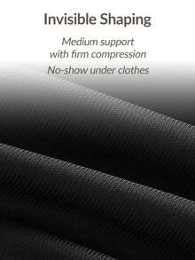 SHAPORA Shaping High-Waisted Mesh Thong Body Shaper Butt Lifter-Tummy Waist Control - Black - View 10