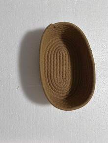 Giỏ đựng đồ hình bầu dục tối giản, hộp đựng đồ dùng nhà cửa cho phòng khách và phòng tắm, hộp đựng đồ ăn nhẹ, trái cây, đồ chơi, giỏ quà trang trí cho lối vào và trang trí nhà cửa. - Màu Khaki - Xem 7