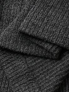 DAZY 秋冬季简约半开襟褶裥灯笼袖长款女士睡裙 - 深灰色 - 查看 8