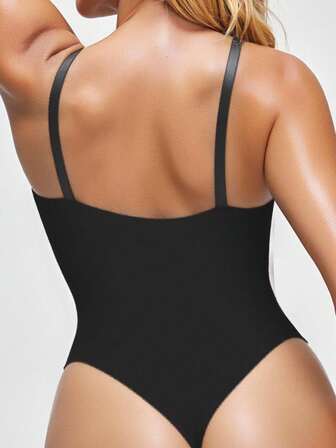 Shapelle Forme 一件式女士塑身连体衣，双层前片设计，收腰提臀