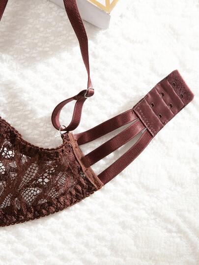 Seduluxe Kanten BH Slipje Underwear Set Underwire Verleidelijke Lingerie view 7