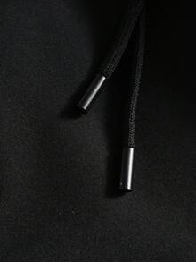 PAVTROS Calça masculina de cintura com cordão solto, com design de combinação de cores laterais. Calça masculina de perna larga, calça masculina reta. Adequada para uso diário, saída, esportes e lazer, escola, festas, festivais de música, lazer. Pode ser usado como presente para amigos, namorados, outono - Preto - Visão 11