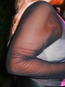 Enliva Traje De Festa Teenew De Malha De Contraste Gráfico De Tamanho Grande, Roupa De Aniversário De Manga Longa Sexy De Clube, Conjunto De Roupas Sensuais Para O Dia Dos Namorados Festa De Despedida De Solteiro, Roupas De Primavera Para Mulheres - Rosa Quente - Ver 6