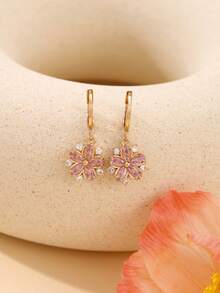 Enchnt 1 Pair Delicate Floral Korean Style Fashion Earrings, Gentle And Suitable For Daily Wear Ear Studs - Earrings Earrings - View 15