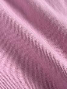 Manfinity ZONE917 男式宽松破洞口袋阔腿休闲牛仔裤 - 粉色 - 查看 6