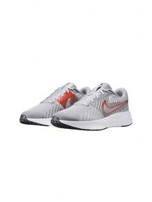 Nike Run Defy Men's Road Running Shoes Wolf Grey / Black / White / Bright Crimson HM9594 - Wolf Grey/Black/White/Bright Crimson - View 2