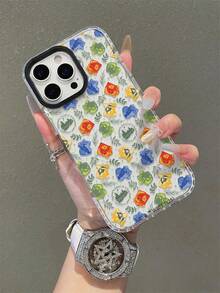HARRY POTTER X SHEIN Cartoon Design, Dual-Color Transparent Drop Protection Case For Mobile Phones, Suitable For The New Apple 11/12/13/14/15/16 Pro Max Buffer, Available For Both Men And Women, Can Be Given As A Holiday Gift - Multicolor - View 4