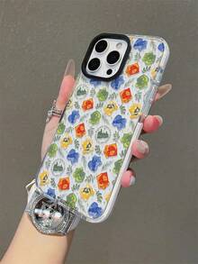 HARRY POTTER X SHEIN Cartoon Design, Dual-Color Transparent Drop Protection Case For Mobile Phones, Suitable For The New Apple 11/12/13/14/15/16 Pro Max Buffer, Available For Both Men And Women, Can Be Given As A Holiday Gift - Multicolor - View 5