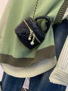 Franclia Women's Casual Knitted Vest With Knight Embroidery, Autumn/Winter