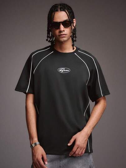 STYNVO 男士休闲宽松圆领短袖T恤，夏季百搭