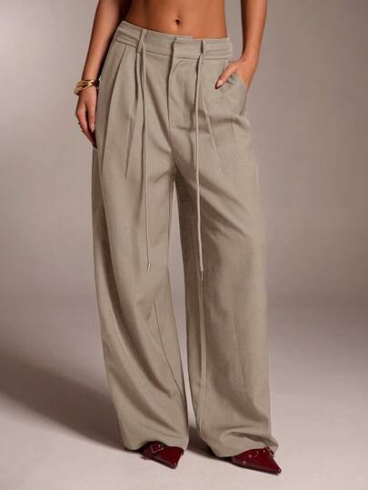 Avantive بنطلون كاجوال بلون أحادي للنساء