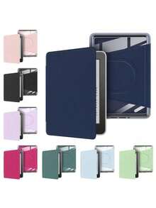 1pc For Kindle Paperwhite 5 11th Gen 2021 6.8 Inch E-Reader Case Magnetic Cover Acrylic Protective Shell Auto Wake/Sleep 360 Rotation Detachable - Multicolor - View 4
