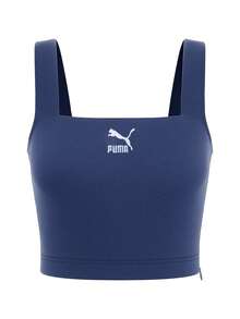 Puma Classics Women's Sports Bra Blue - Blue - View 1