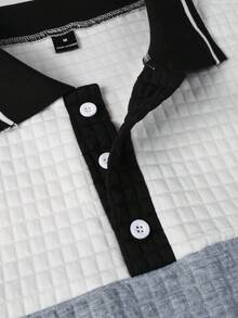 Manfinity Homme 男士撞色纽扣休闲套头卫衣 男士撞色衬衫 男士针织衫 男士翻领衬衫 男士橄榄球长袖衫 适合男士穿着，适合日常休闲、周末旅行、户外活动、探险旅行、轻松的工作环境或半正式场合，也是送给男友/丈夫、周年纪念日/生日、派对、圣诞节和新年礼物的理想之选。 - 彩色 - 查看 4