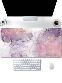 1PC Extra Large Daisy Mouse Pad, Gaming Desk Mat, Big Size Keyboard Pad, Washable, Rubber Anti-Slip Bottom, Gift Mouse Pad, Desk Protector, Study Desk Mat, Multi-Size Options, Computer Keyboard Pad, Laptop Pad. - Multicolor - View 3