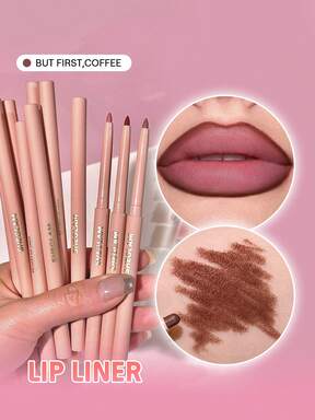 SHEGLAM So Lippy Lip Liner-But First,Coffee Creamy Matte Lip Liner Pencil High Pigment Not Easy To Fade Silky Smooth Matte Contour Tint Lip Makeup Brand Beauty Makeup Face Paint Cosmetic For Women Girls Perfect For Winter Ideal For Y2K Fancy Fashion Suitable For Birthday Christmas Gift Party Ready Best Color