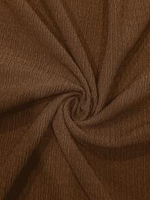 Elaquor Áo thun trang trí nơ đi làm thanh lịch cỡ lớn - Màu nâu  Mocha - Xem 7