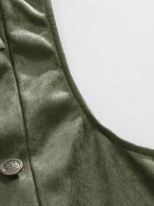 Manfinity AFTRDRK Vestă bărbătească cu două rânduri de nasturi și decorațiuni cu lanț