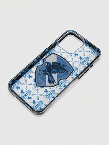 HARRY POTTER X SHEIN Transparent Wizarding School Style Eagle-Inspired Printed 2-In-1 Phone Case, Compatible With IPhone, Black Shockproof Border Double Protection Phone Case, Wizard Fashionable Style, Suitable For Magic Enthusiasts For Daily Use Or As A Gift. Phone Case Compatible With IPhone 17 / Air / 17 Pro / 17 Pro Max - Clear - View 6