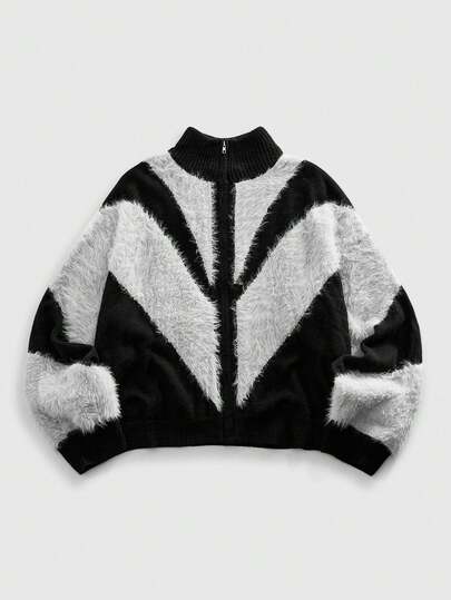 Cárdigan de punto de textura irregular para hombre