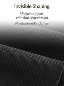 SHAPORA Seamless High-Waisted Thong Shapewear Bottom Body Shaper Butt Lifter With Adjustable 3-Level Closure Butt Lifter-Tummy Waist Control - Black - View 8