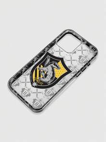 HARRY POTTER X SHEIN Transparent Wizarding School Style Badger-Themed Printed 2-In-1 Phone Case, Compatible With IPhone, Black Shockproof Border Double Protection Phone Case, Wizard Y2K Magical Fantasy Design, Suitable For Magic Enthusiasts For Daily Use Or As A Gift. Phone Case Compatible With IPhone 17 / Air / 17 Pro / 17 Pro Max - Clear - View 6