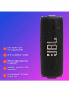 JBL Flip 7 Portable Waterproof And Drop-Proof Speaker, Bold Pro Sound With AI Sound Boost, 16Hrs Of Playtime, PushLock System With Interchangeable Accessories, Army Green - Army Green - View 7