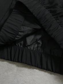 PAVTROS Men's Contrast Trim Stand Collar Zip Up Jacket And Pants Casual Suit Tracksuit Mens Track Suit Jogging Suits Men Two Piece Set Black Mens Jogging Set - Black - View 7