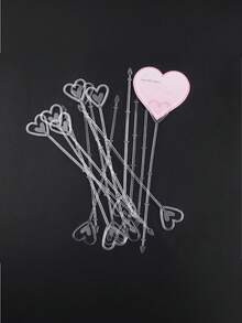 Wedding And Valentine's Day Card Holder, Heart-Shaped Table Decoration, Suitable For Bouquet Arrangement And Party Decoration - Love Bouquet Card - View 7