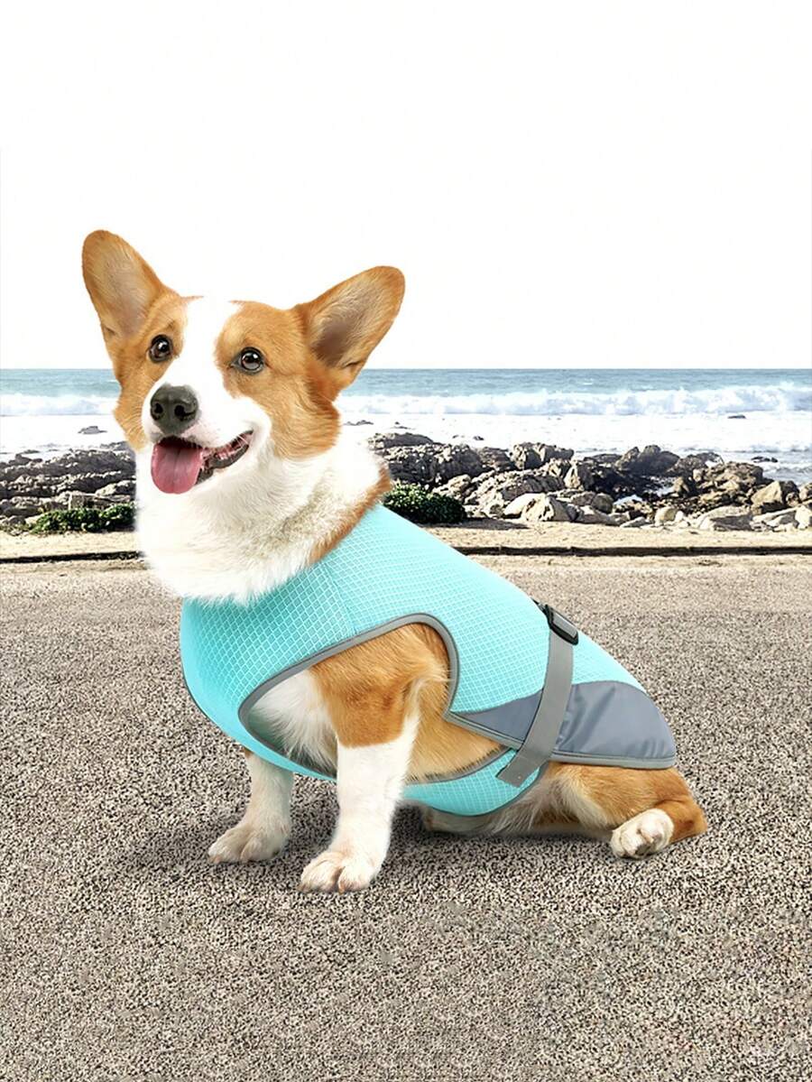 Dog Cooling Vest For Summer, Lightweight Jacket Dog Cooling Shirt, UV Protection Cooling Harness For Outdoor Activity With Breathable Mesh ,Sizing For Small, Medium And Large Dogs - Multicolor - View 1