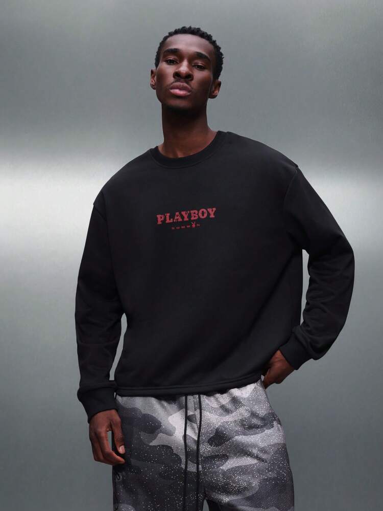 PLAYBOY X SUMWON Crew Neck Sweatshirt With Back Print